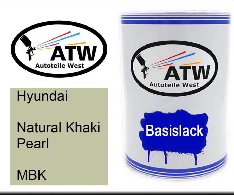 Hyundai, Natural Khaki Pearl, MBK: 500ml Lackdose, von ATW Autoteile West.